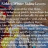 Winter Riding Lessons